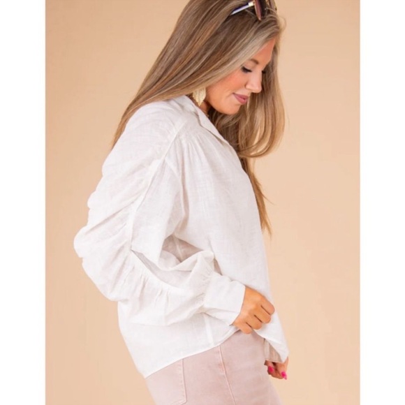 🎉HP🎉NWT Free People Maraya Button Up Top - Picture 2 of 13